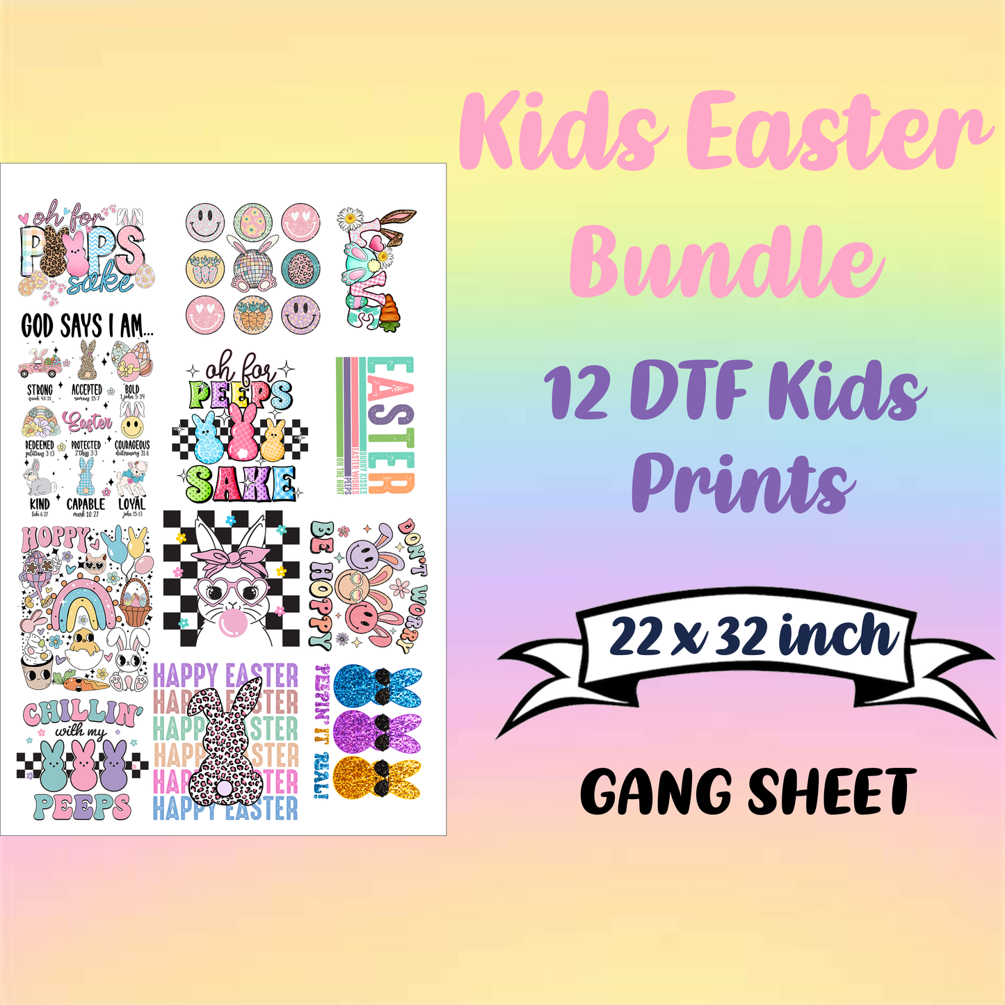 Easter Premade Gang sheet