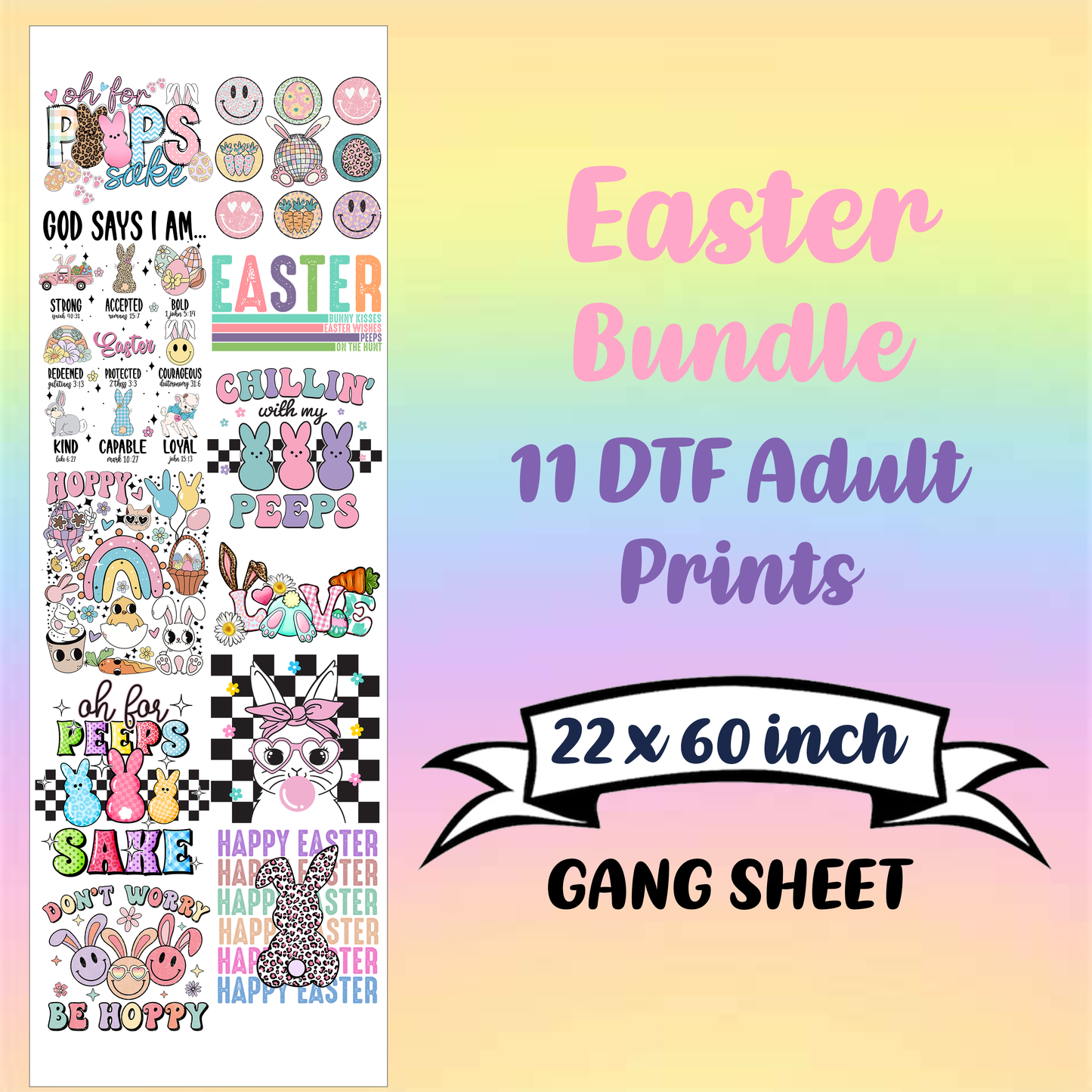 Easter Premade Gang sheet