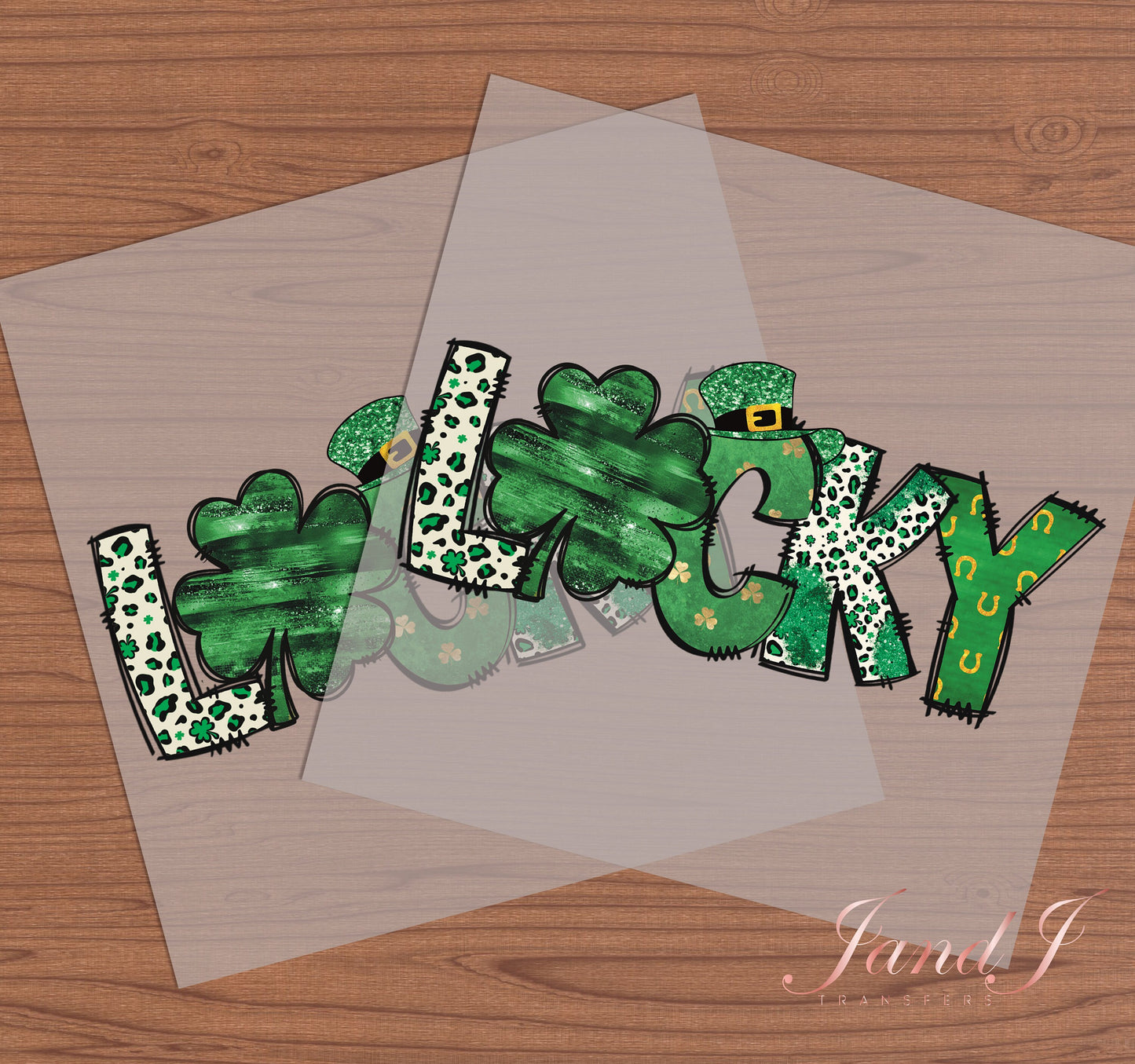Lucky St Patrick’s Day DTF Transfers Ready To Press, Direct To Film Transfer ,DTF Prints