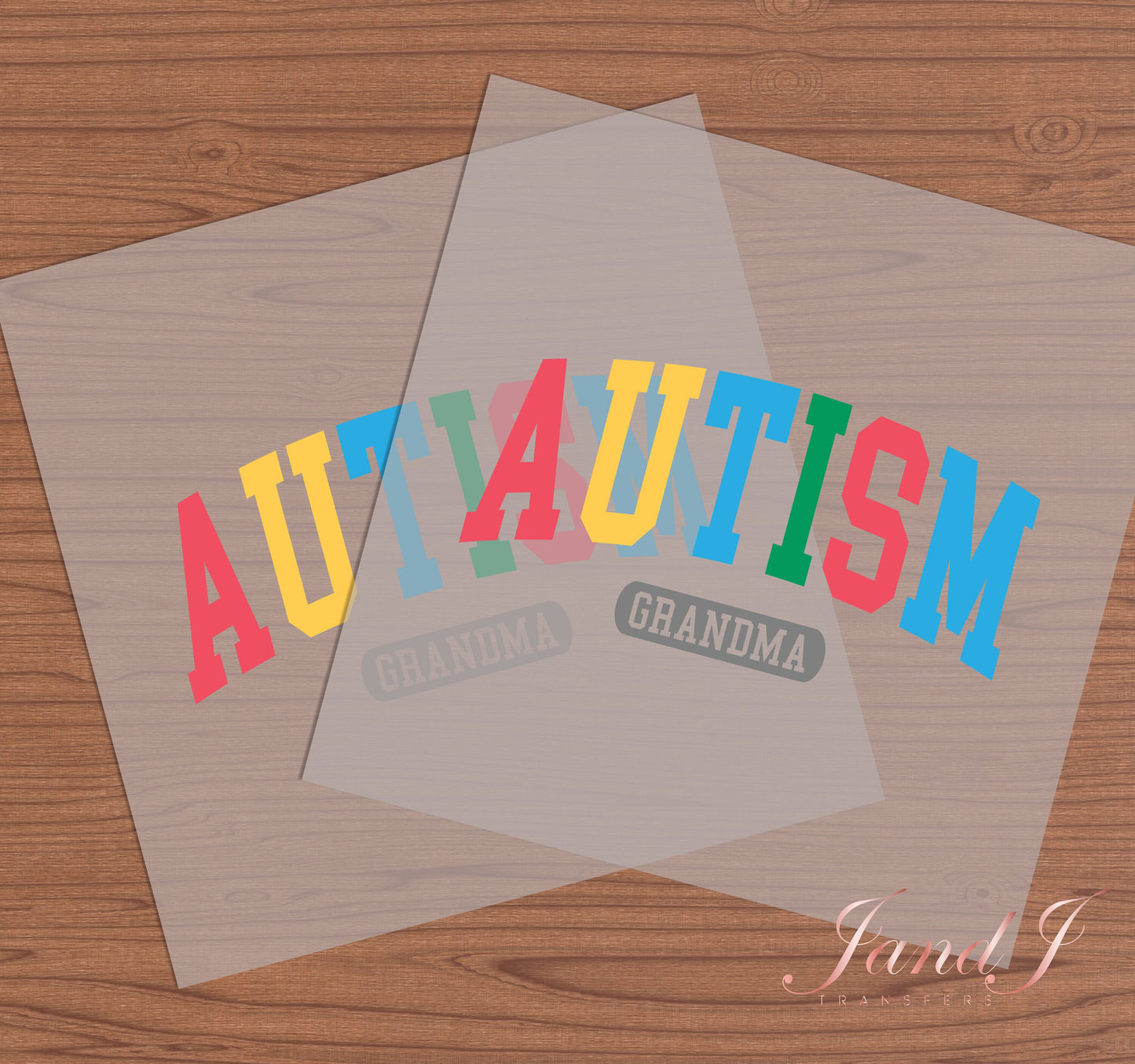 Autism Grandma DTF Transfers Ready To Press, Direct To Film Transfer ,DTF Prints