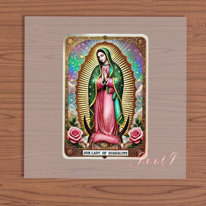Virgin Mary Guadalupe DTF Hispanic edition, DTF Transfers Ready To Press, Direct To Film Transfer ,DTF Prints