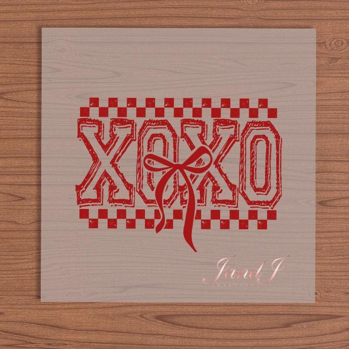 XOXO Valentine Heart Vibes Transfers Ready To Press, Direct To Film Transfer ,DTF Prints