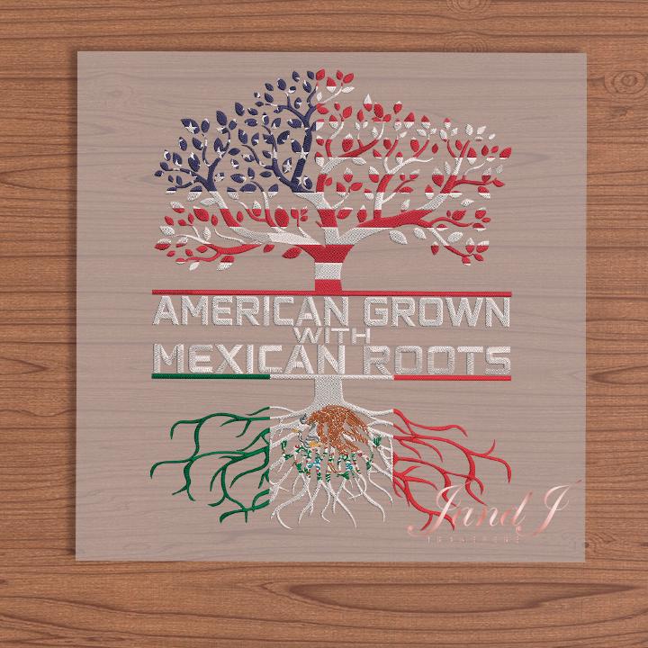 American With Mexican Roots DTF Transfers Ready To Press, Direct To Film Transfer ,DTF Prints
