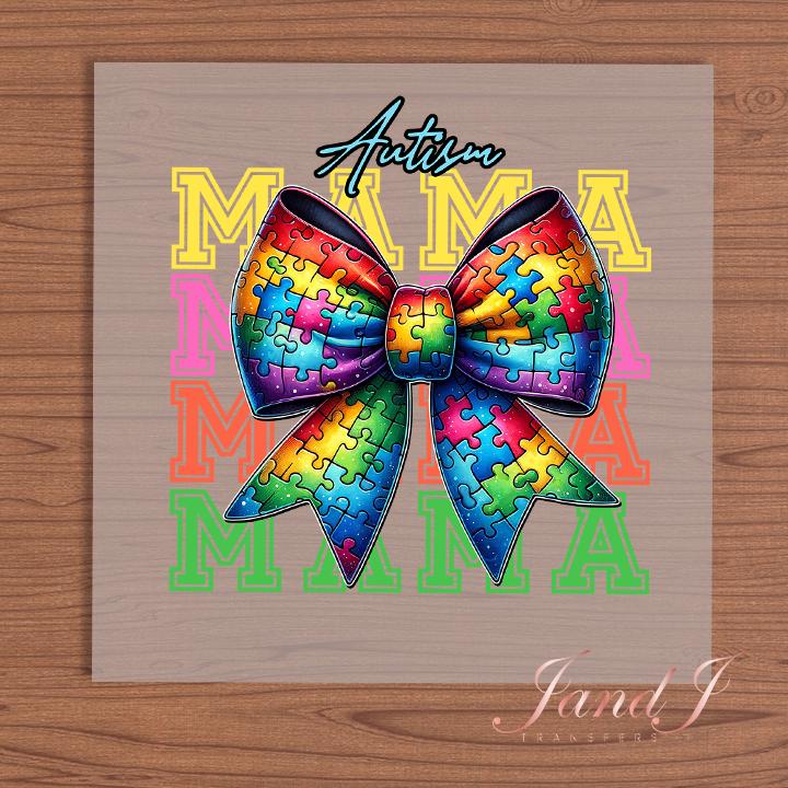 Autism Mama DTF Transfers Ready To Press, Direct To Film Transfer ,DTF Prints