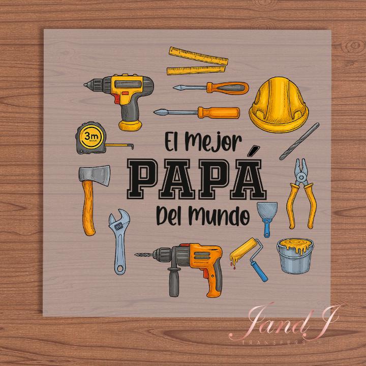 El Mejor Papa Del Mundo DTF Transfers Ready To Press, Direct To Film Transfer ,DTF Prints