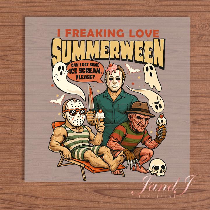 Summerween DTF Transfers Ready To Press, Direct To Film Transfer,, DTF, DTF Prints, Ready To Press Halloween