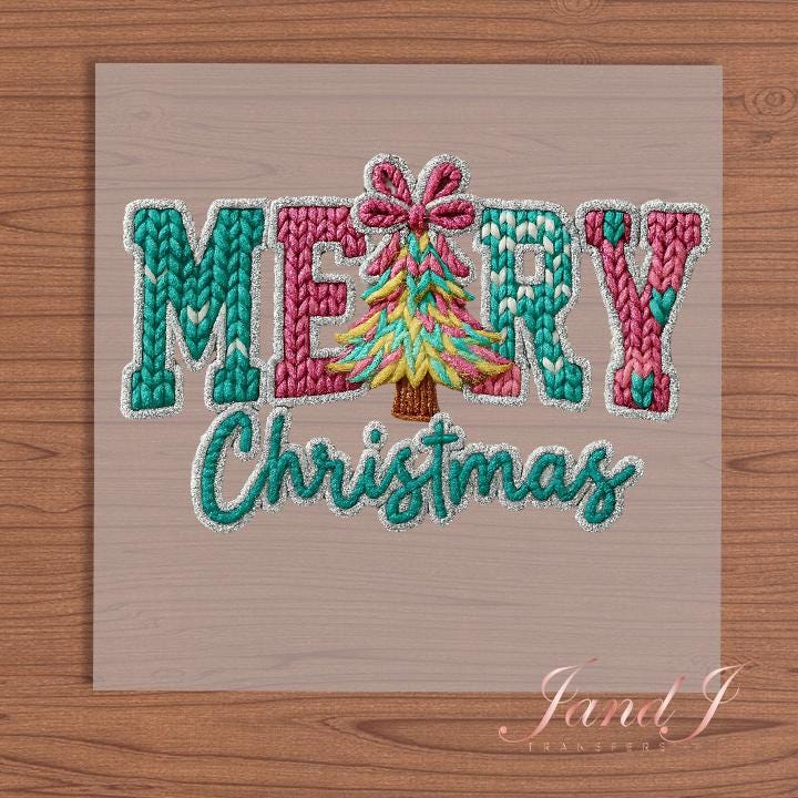 Merry Christmas DTF Transfers Ready To Press, Direct To Film Transfer ,DTF Prints