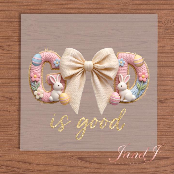 God Is Good Transfers Ready To Press, Direct To Film Transfer ,DTF Prints