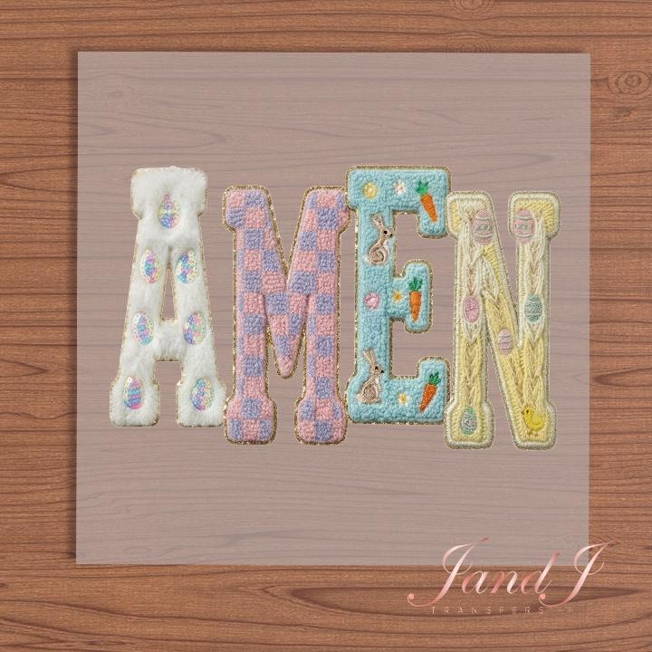 Amen Transfers Ready To Press, Direct To Film Transfer ,DTF Prints