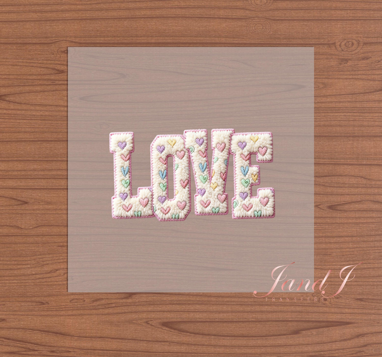 Love Knitted Crochet DTF Transfers Ready To Press, Direct To Film Transfer ,DTF Prints