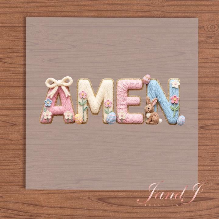 Amen Transfers Ready To Press, Direct To Film Transfer ,DTF Prints