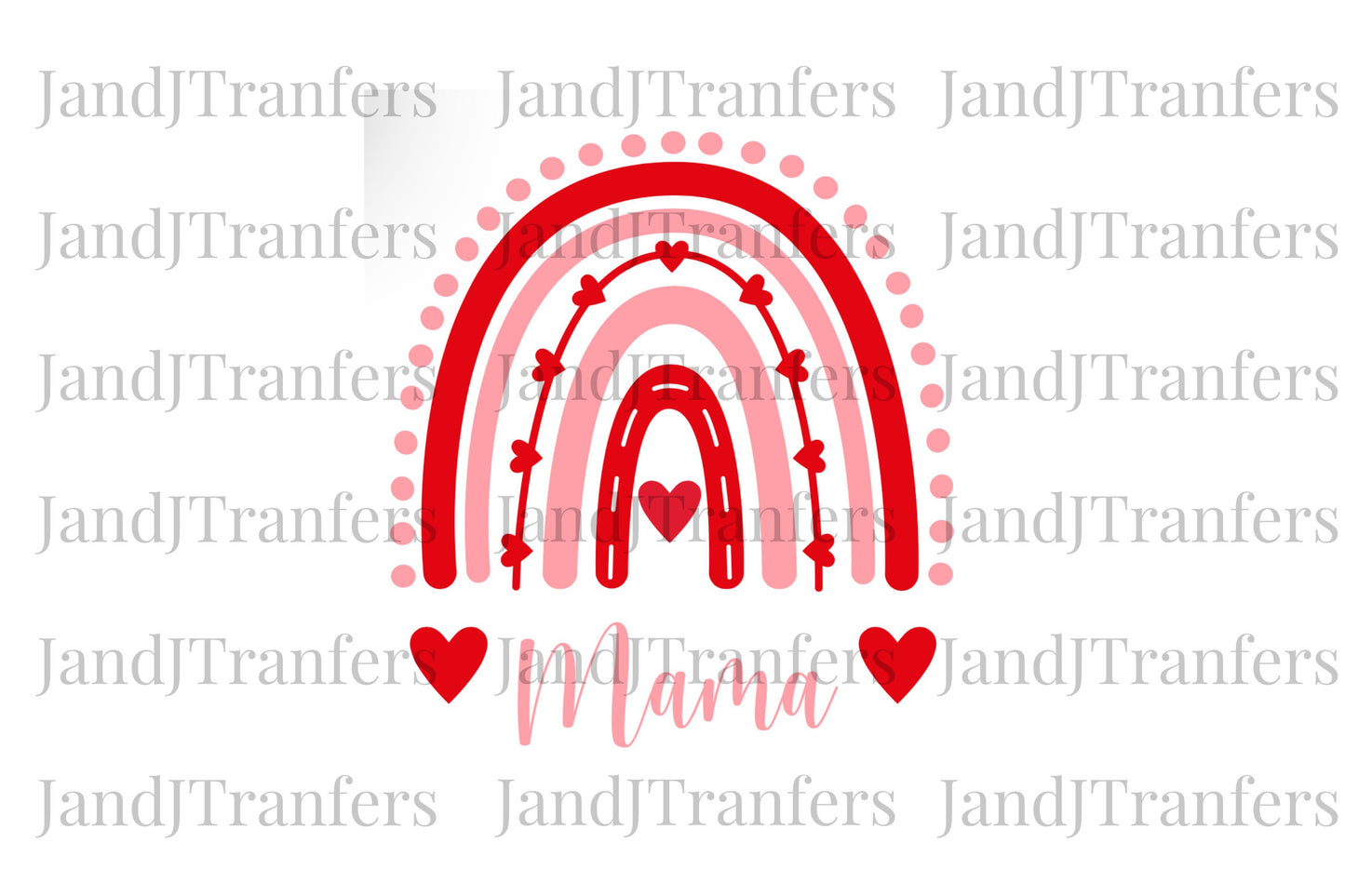Mama Valentine Rainbow DTF Transfers Ready To Press, Direct To Film Transfer ,DTF Prints