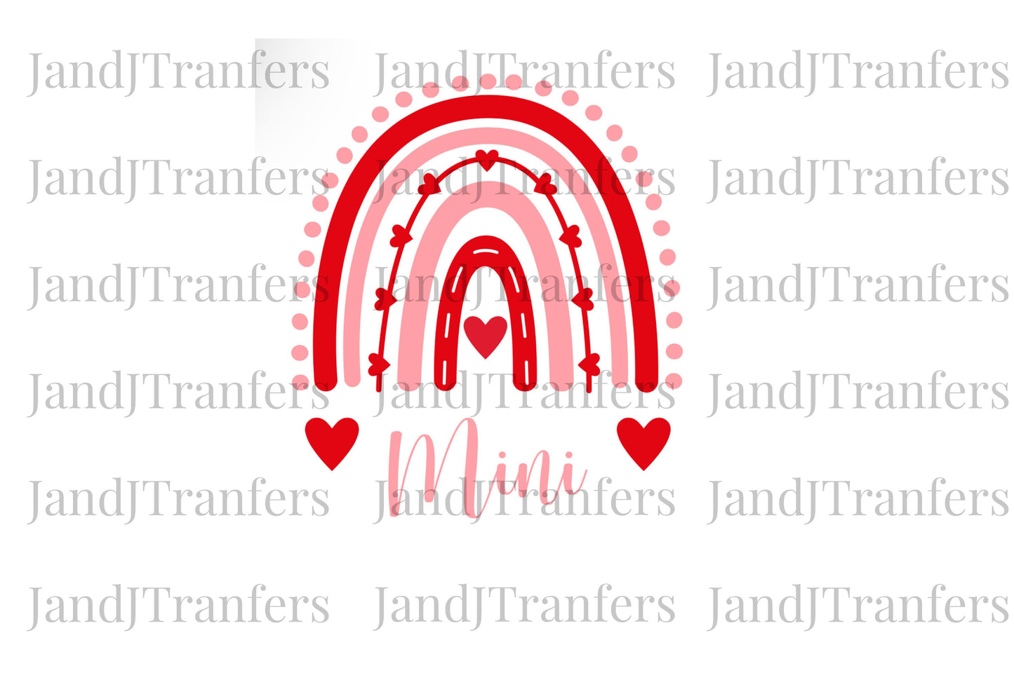 Mini Valentine Rainbow DTF Transfers Ready To Press, Direct To Film Transfer ,DTF Prints