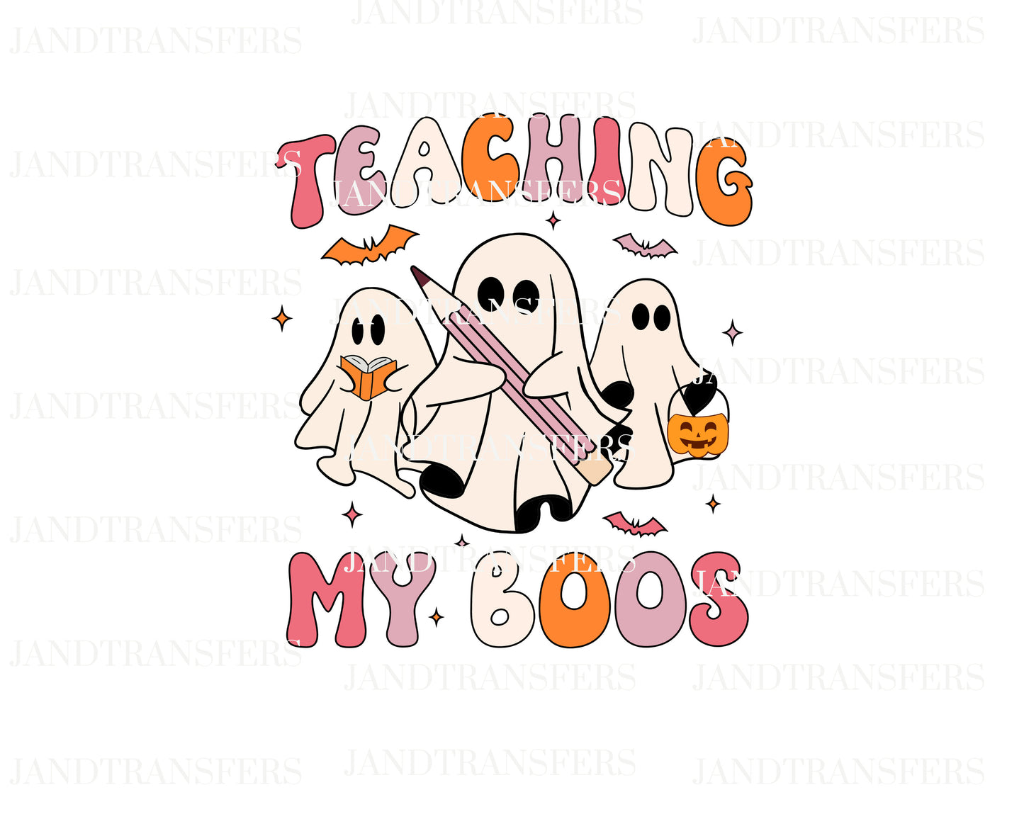 Teaching my boo's DTF Transfers Ready To Press, Direct To Film Transfer,, DTF, DTF Prints, Ready To Press Halloween