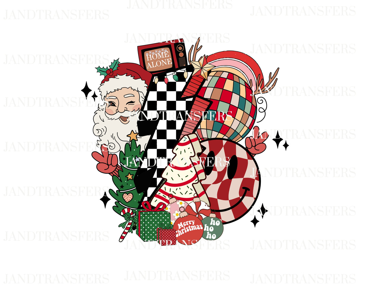 Christmas retro DTF, Cookie Milk DTF Transfers Ready To Press, Direct To Film Transfer ,DTF Prints