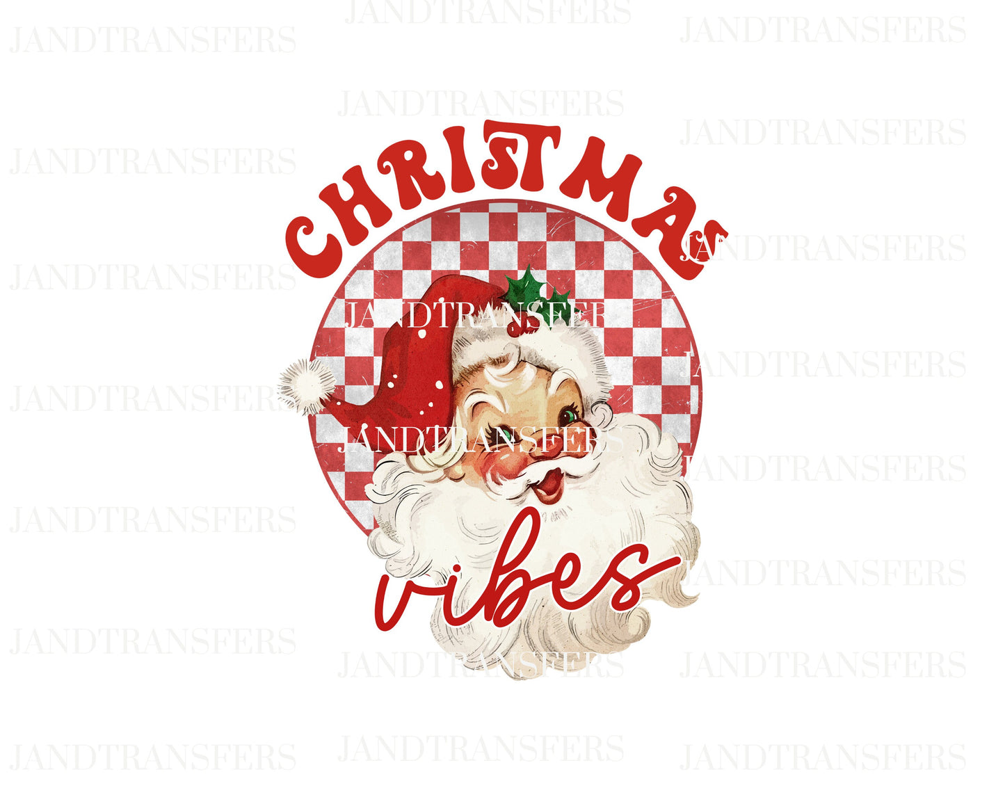 Christmas Vibes DTF, Transfers Ready To Press, Direct To Film Transfer ,DTF Prints