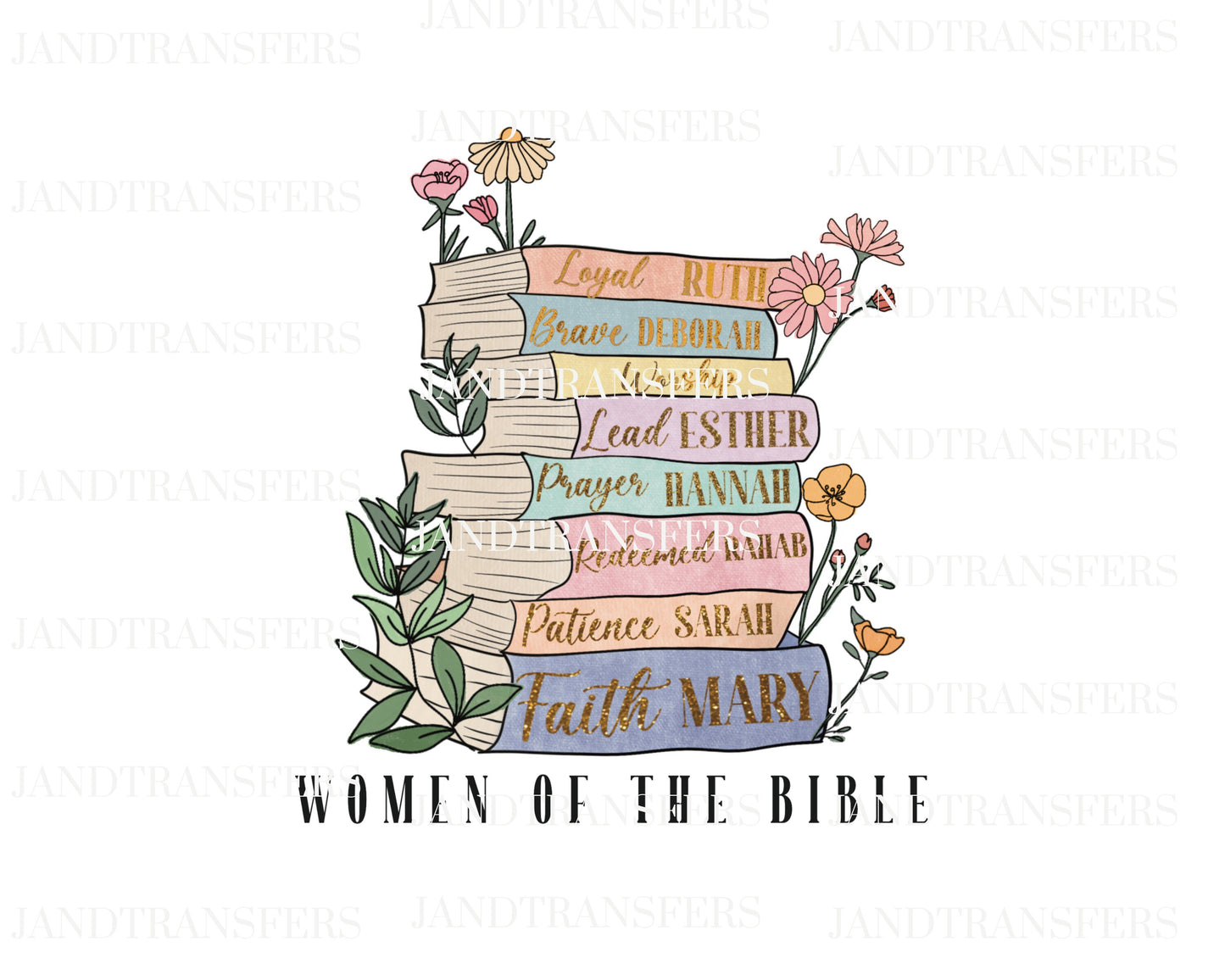 Women Of The Bible DTF Transfers Ready To Press, Direct To Film Transfer ,DTF Prints
