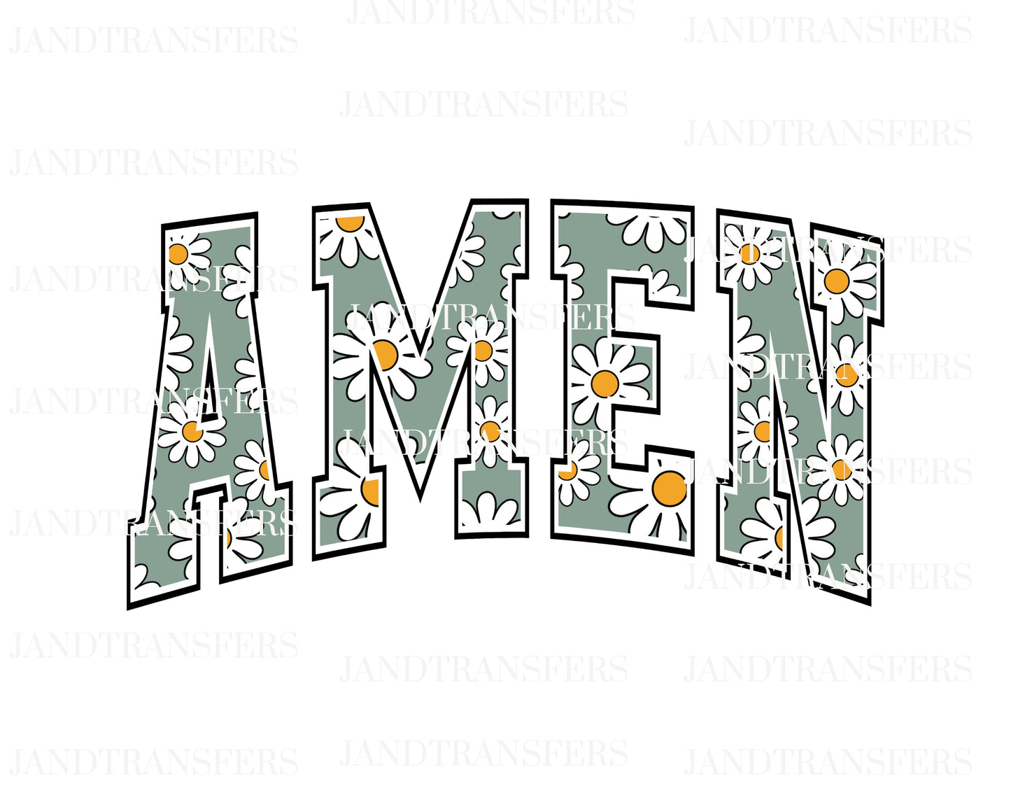 AmenDTF Transfers Ready To Press, Direct To Film Transfer ,DTF Prints