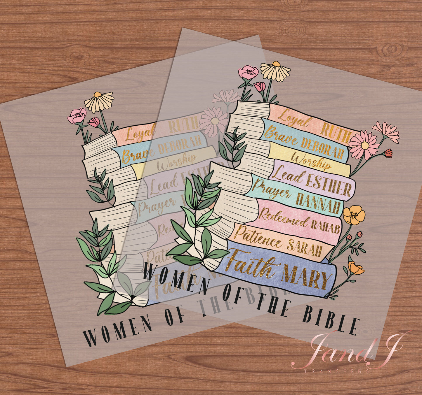 Women Of The Bible DTF Transfers Ready To Press, Direct To Film Transfer ,DTF Prints