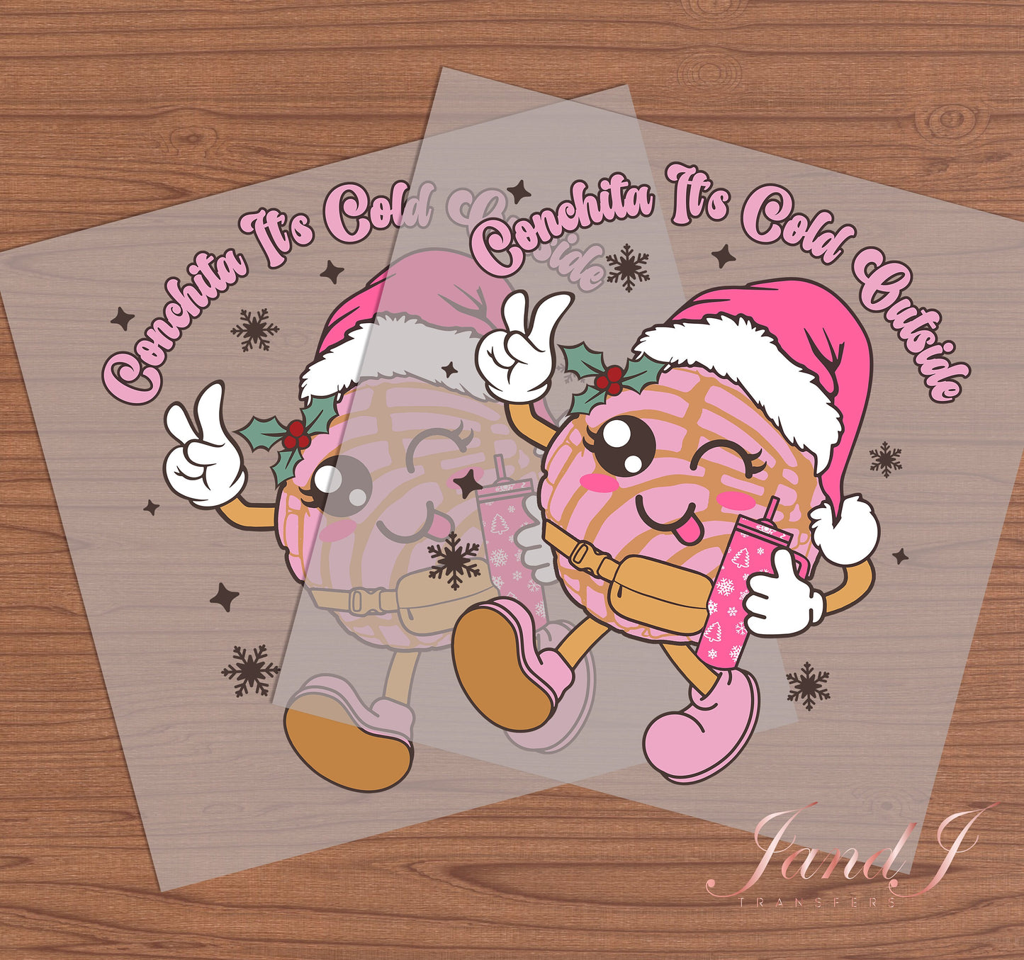 Conchita Its Cold Outside DTF, DTF Transfers Ready To Press, Direct To Film Transfer ,DTF Prints