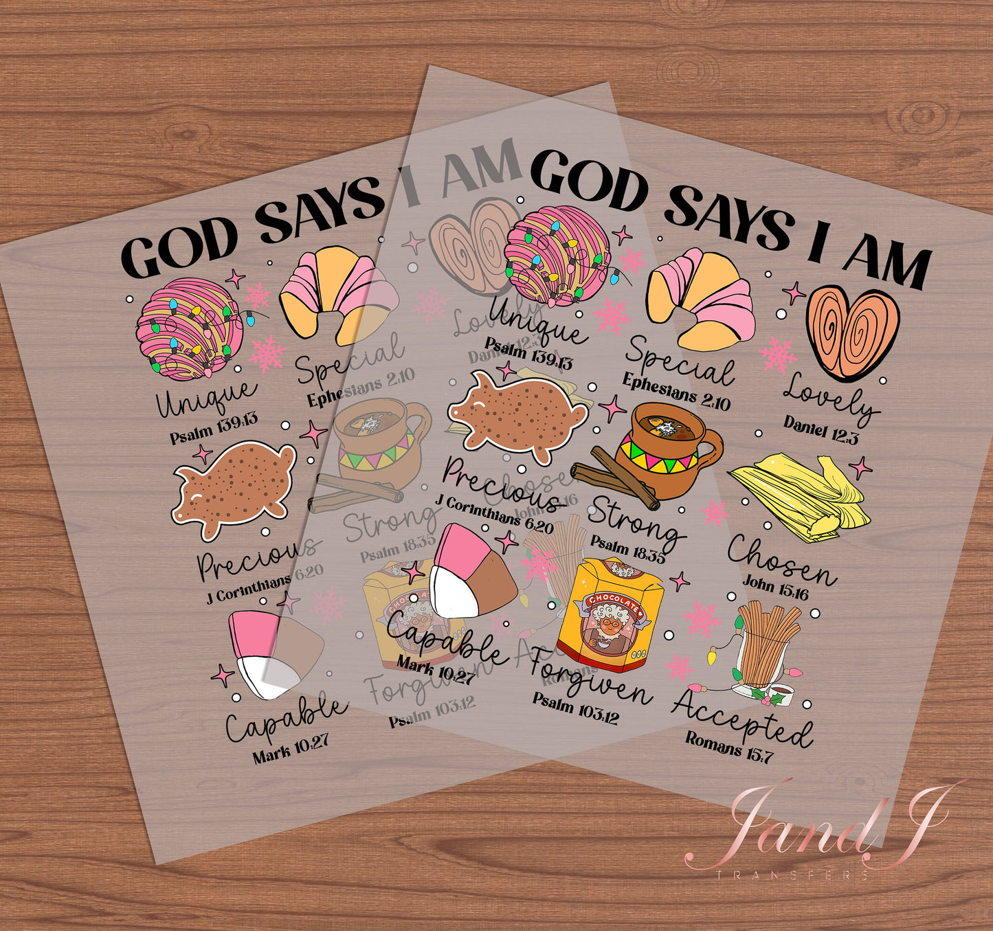 God says I am DTF Hispanic edition, DTF Transfers Ready To Press, Direct To Film Transfer ,DTF Prints