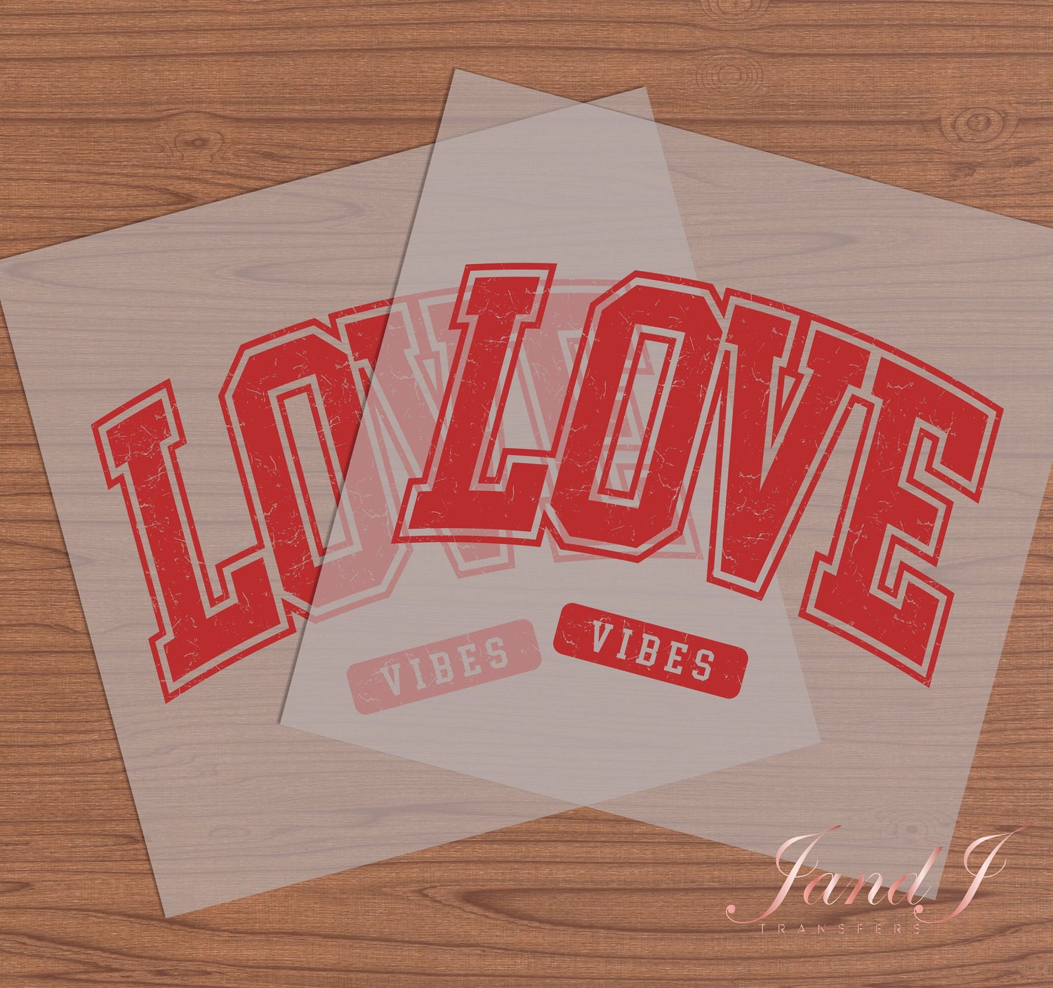 Love Vibes DTF Transfers Ready To Press, Direct To Film Transfer ,DTF Prints