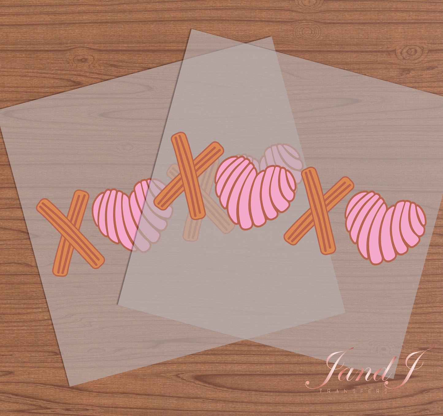 Concha Heart Valentines XOXO DTF Transfers Ready To Press, Direct To Film Transfer ,DTF Prints
