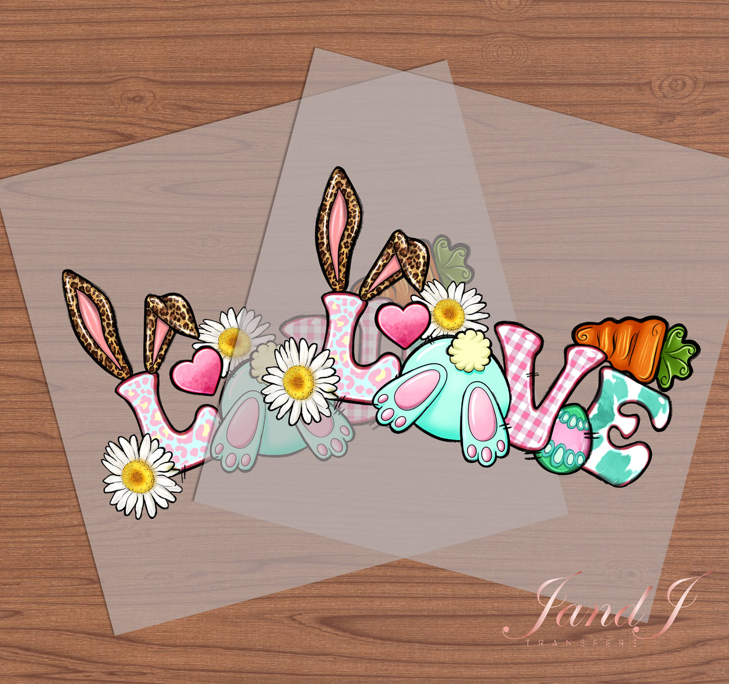 Love Easter DTF Transfers Ready To Press, Direct To Film Transfer ,DTF Prints