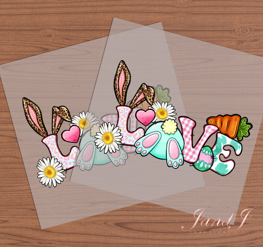 Love Easter DTF Transfers Ready To Press, Direct To Film Transfer ,DTF Prints