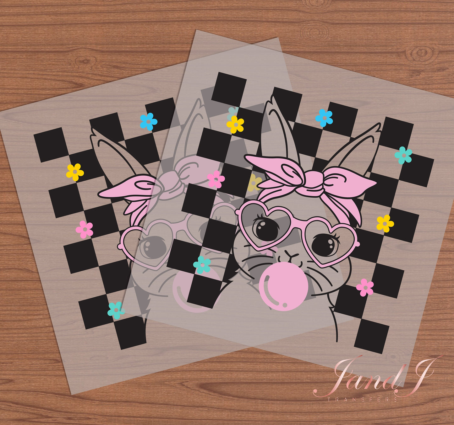 Bunny Easter DTF Transfers Ready To Press, Direct To Film Transfer ,DTF Prints