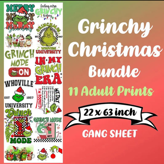 No Mama Grinchy Christmas Premade Gangsheet