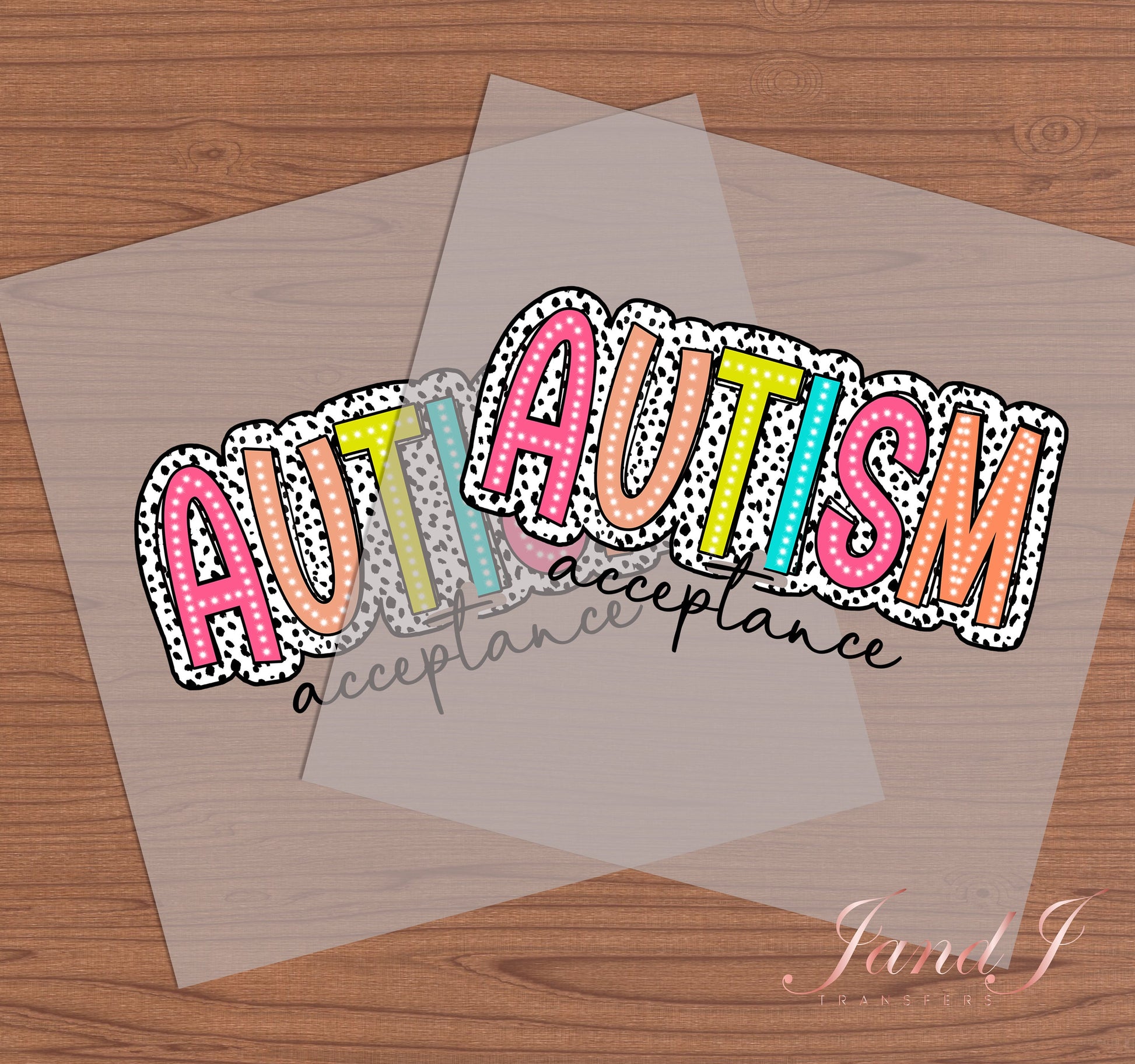 Autism Acceptance DTF Transfers Ready To Press, Direct To Film Transfer ,DTF Prints