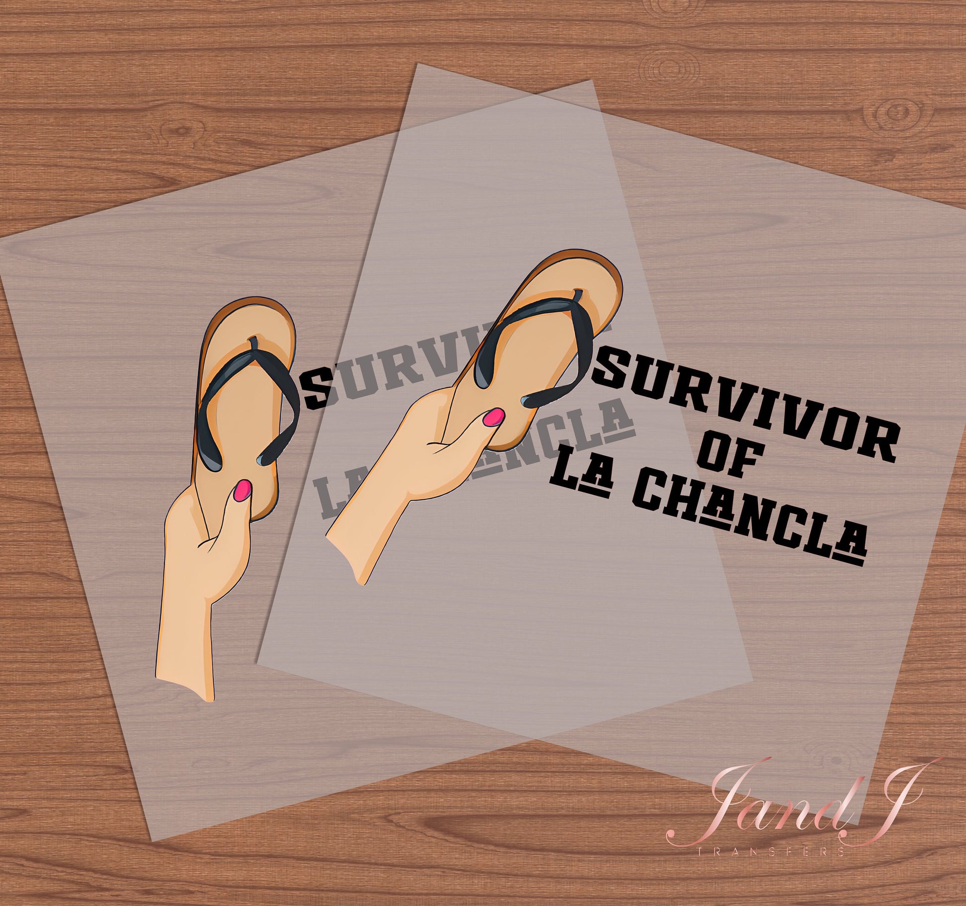 Survivor Of La Chancla DTF Transfers Ready To Press, Direct To Film Transfer ,DTF Prints