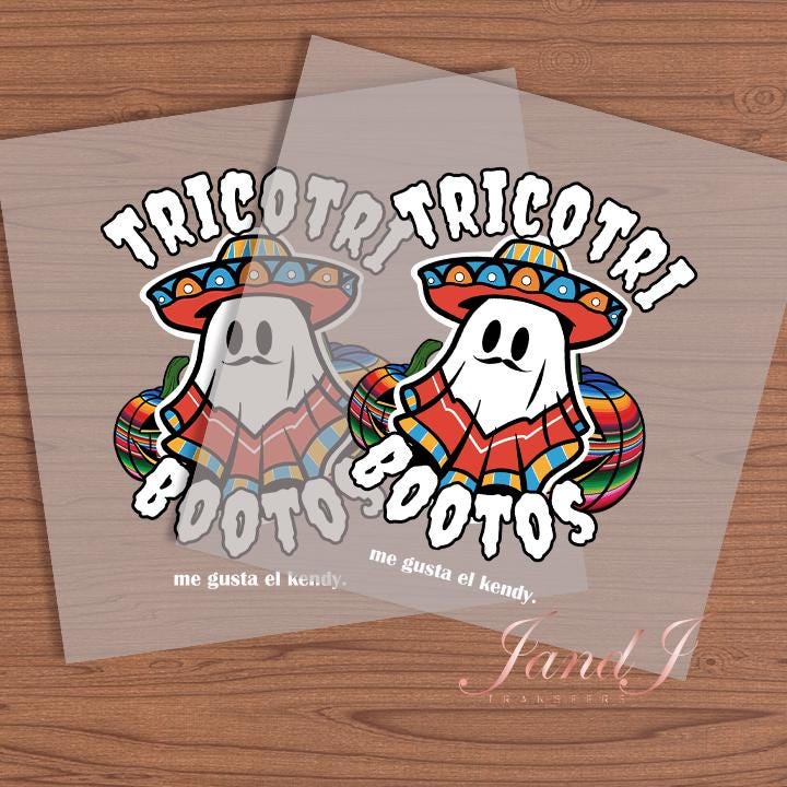 Tricotri Mexican Ghost Spanish DTF Transfers Ready To Press, Direct To Film Transfer, DTF Prints, Ready To Press