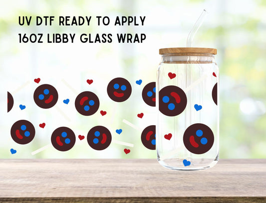 UV DTF Hispanic Candy 16oz Ready To Apply Libby Glass Wrap, Glass Cup Can Wraps