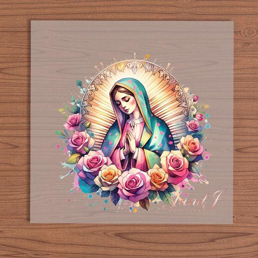 Virgin Mary Guadalupe DTF Hispanic edition, DTF Transfers Ready To Press, Direct To Film Transfer ,DTF Prints
