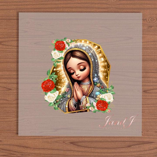 Virgin Mary Guadalupe DTF Hispanic edition, DTF Transfers Ready To Press, Direct To Film Transfer ,DTF Prints
