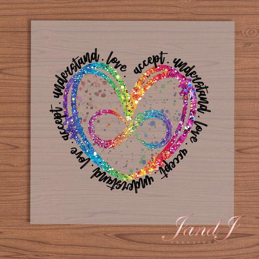 Autism Awareness DTF Transfers Ready To Press, Direct To Film Transfer ,DTF Prints