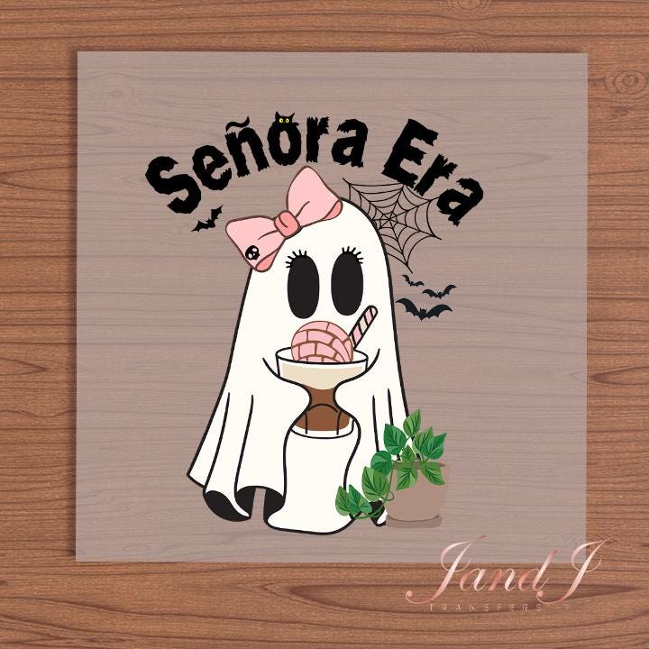 Senora Era Ghost DTF Transfers Ready To Press, Direct To Film Transfer ,DTF Prints
