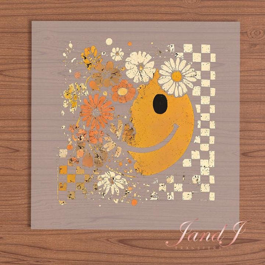 Fall checker Ready To Press, Direct To Film Transfer, DTF Prints, Ready To Press