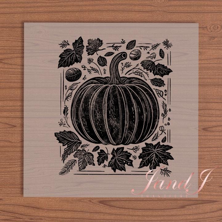 Pumkin, Fall Autumn, DTF Transfers Ready To Press, Direct To Film Transfer DTF, DTF Prints, Ready To Press