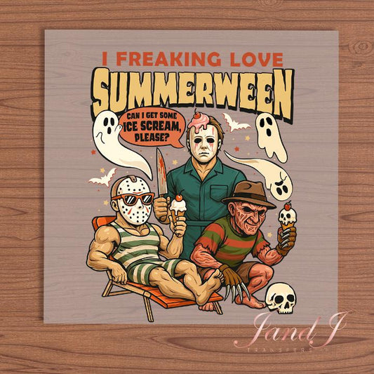 Summerween DTF Transfers Ready To Press, Direct To Film Transfer,, DTF, DTF Prints, Ready To Press Halloween