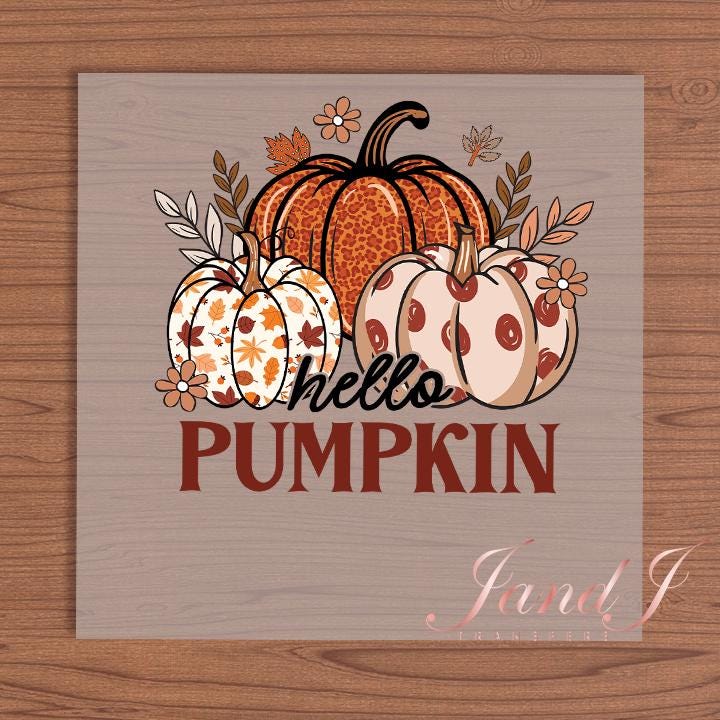 Pumkin, Fall Vibes, Fall Autumn, DTF Transfers Ready To Press, Direct To Film Transfer DTF, DTF Prints, Ready To Press