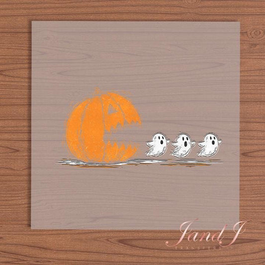 Cute Ghost Bow Flower Fall Vibes, Fall Autumn Pumkin DTF Transfers Ready To Press, Direct To Film Transfer DTF, DTF Prints, Ready To Press