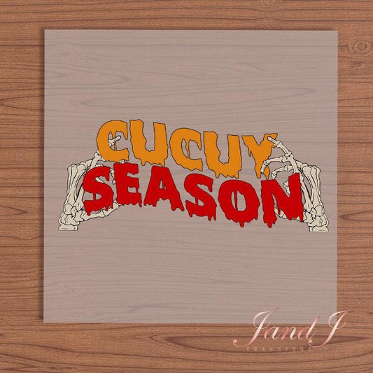 Cucuy Season DTF Transfers Ready To Press, Direct To Film Transfer, DTF Prints, Ready To Press