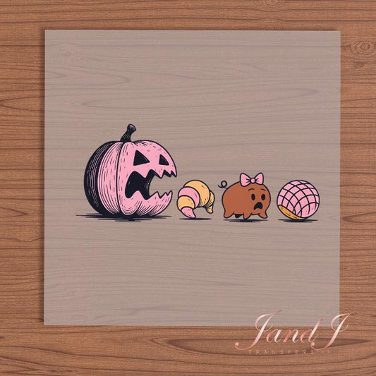 Concha Pumkin DTF Transfers Ready To Press, Direct To Film Transfer, DTF Prints, Ready To Press