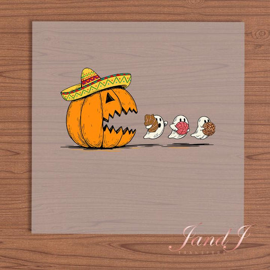 Concha Pumkin DTF Transfers Ready To Press, Direct To Film Transfer, DTF Prints, Ready To Press
