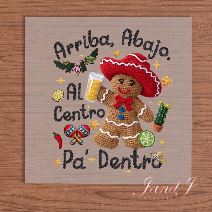 Arriba Knitted Cookie DTF, DTF Transfers Ready To Press, Direct To Film Transfer ,DTF Prints