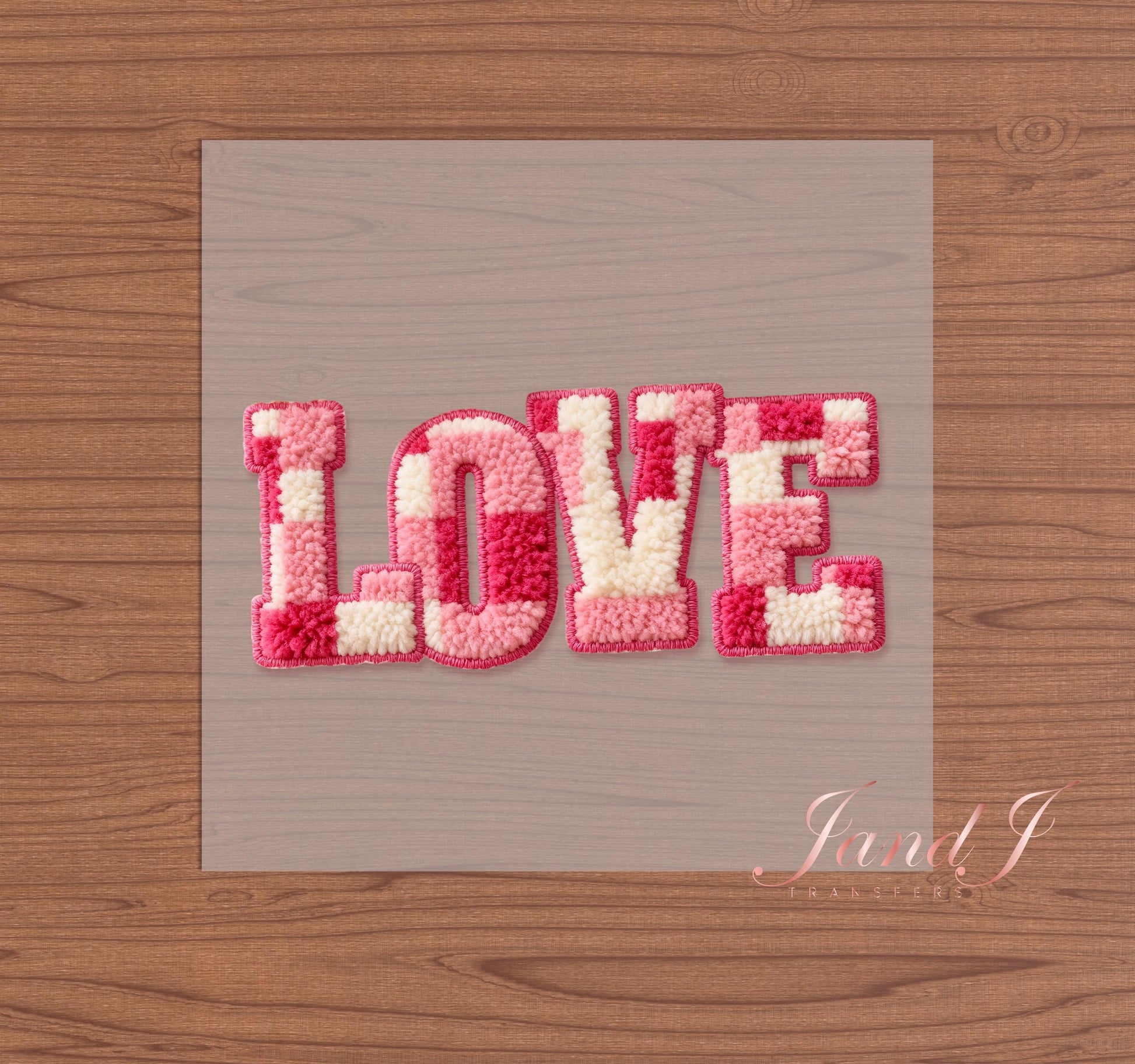 Love Knitted DTF Transfers Ready To Press, Direct To Film Transfer ,DTF Prints
