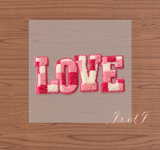 Love Knitted DTF Transfers Ready To Press, Direct To Film Transfer ,DTF Prints